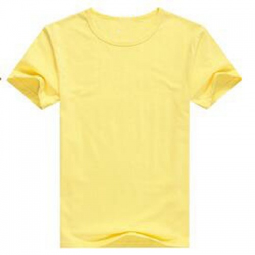 0202 Custom Logo Shirt Plain TShirt 200 Gram Printed Tee Shirts Short Sleeve Hipster Tops Yellow