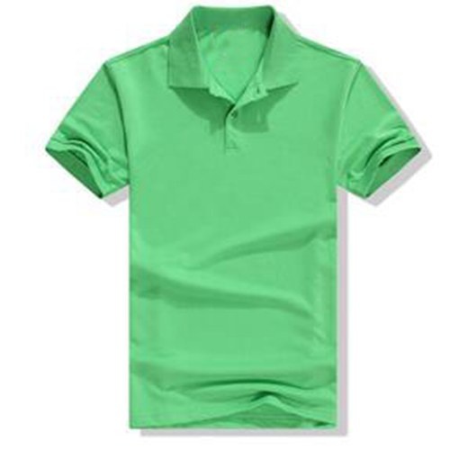 344 Custom Logo Polo Plain TShirt 200 Gram Printed Short Sleeve Hipster Tops Fruit Green
