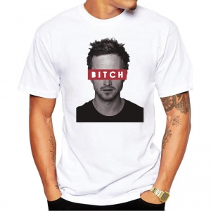 Men's Jesse Pinkman Men T Shirts Breaking Bad Keep Calm Science Bitch Printed t-shirt Short Sleeve Tops Bas